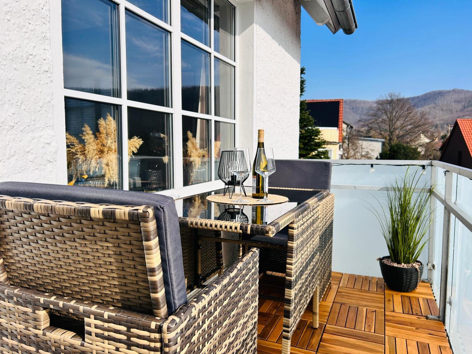 Harzburgliving Wohnung Goethe'S Ausblick Bad Harzburg Bagian luar foto